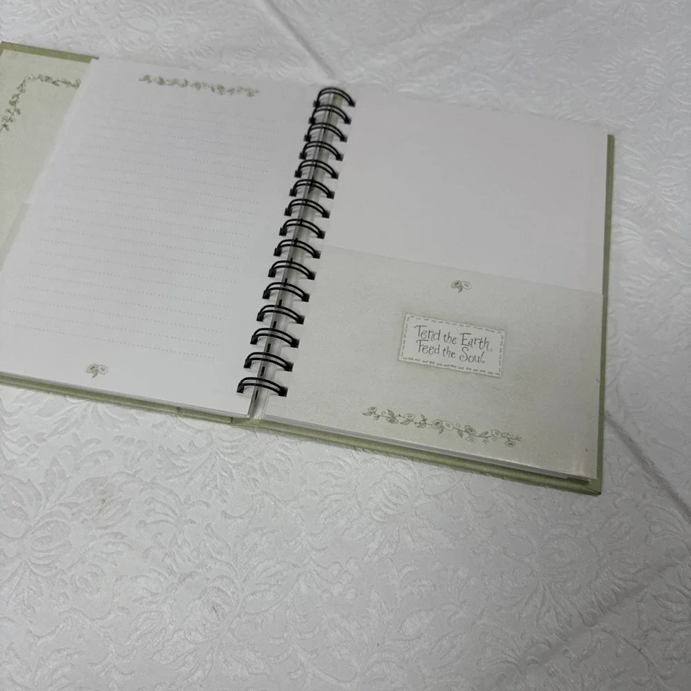 Tend the Earth Feed the Soul Garden Hardcover Journal Organizer w/ Pockets